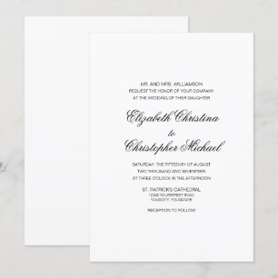 Kompakte traditionelle Eleganz (Empfang zu befolge Einladung