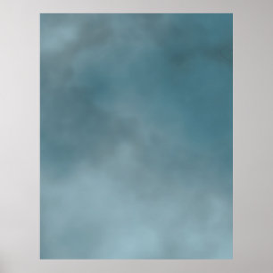 KOMPAKTER FOTOHINTERGRUND - Dunkler nebliger Himme Poster