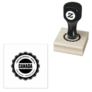 Kompaktes Kanada-Logo Professionelle Qualität Schw Gummistempel