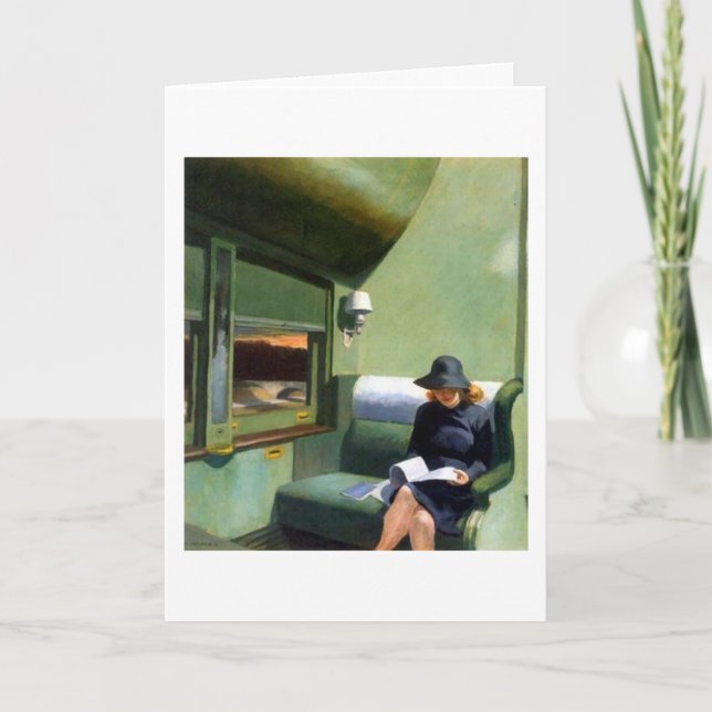 Kompartiment C Auto Edward Hopper Karte (Vorderseite)