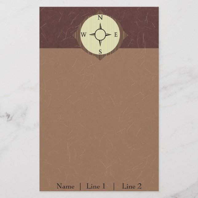 Kompass-Briefpapier Briefpapier (Vorderseite)
