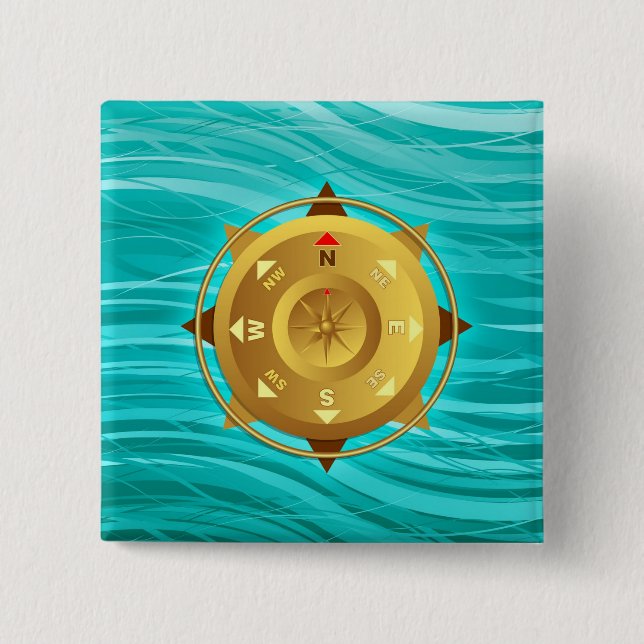 Kompass Button (Vorderseite)