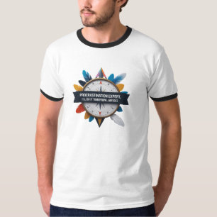 Kompass & Federn Ringer T-Shirt