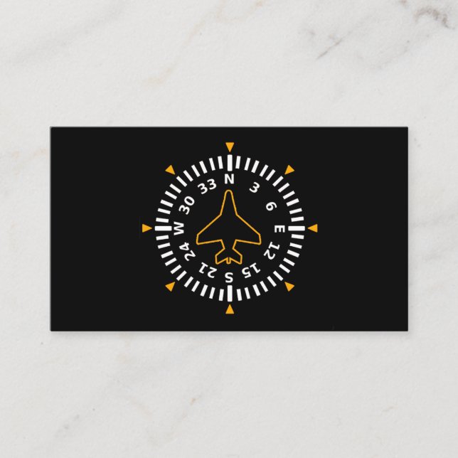 Kompass-Fluggerät Visitenkarte (Vorderseite)