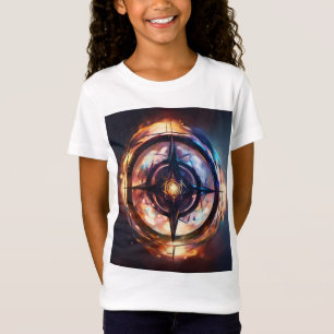 Kompass für Rose im Tattoo-Stil: Ein Symbol für Li T-Shirt