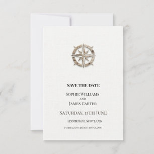 Kompass-Hochzeit Save The Date