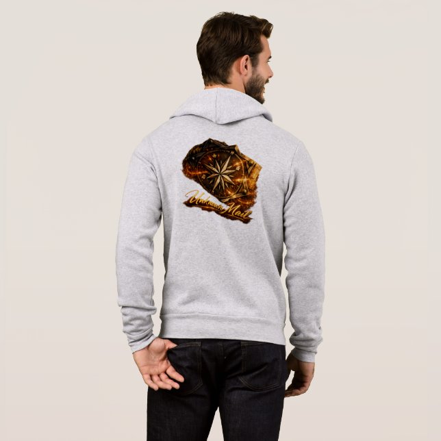 Kompass★ Hoodie (Schwarz voll)