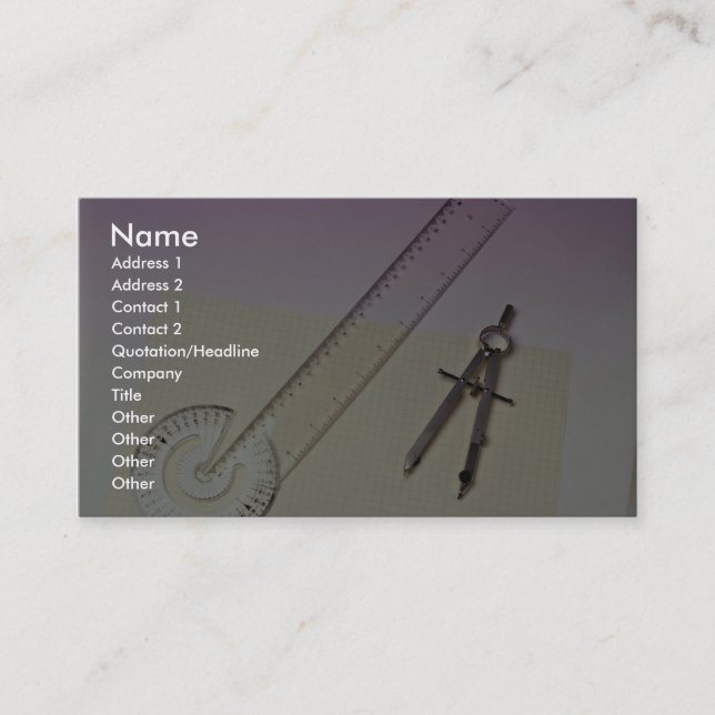 Kompass mit Machthaber Visitenkarte (Vorderseite)