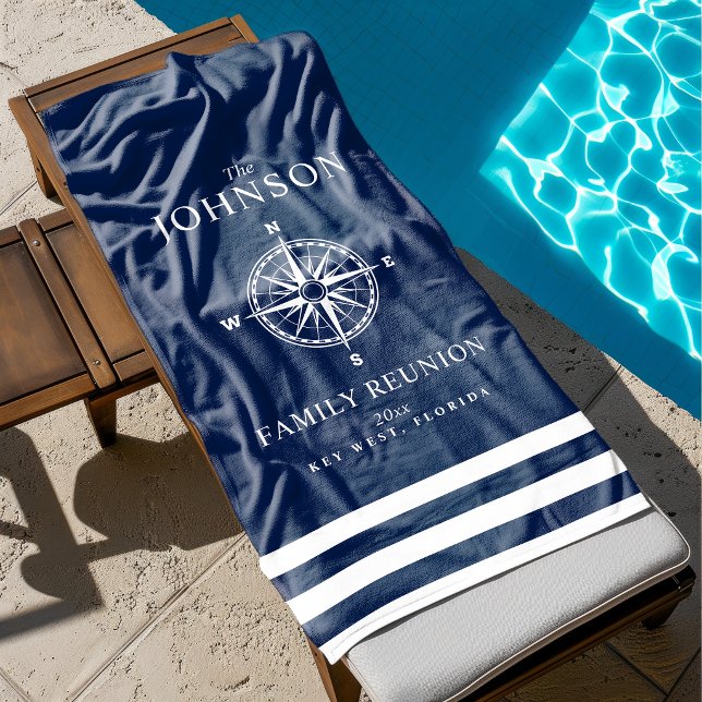 Kompass mit maritimem Thema Strandtuch (Von Creator hochgeladen)