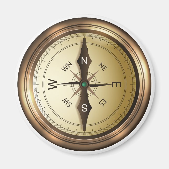 Kompass Nord-Südosten Magnet (Vorne)