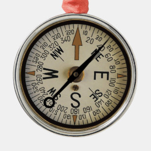 Kompass-Rose 1 Ornament Aus Metall
