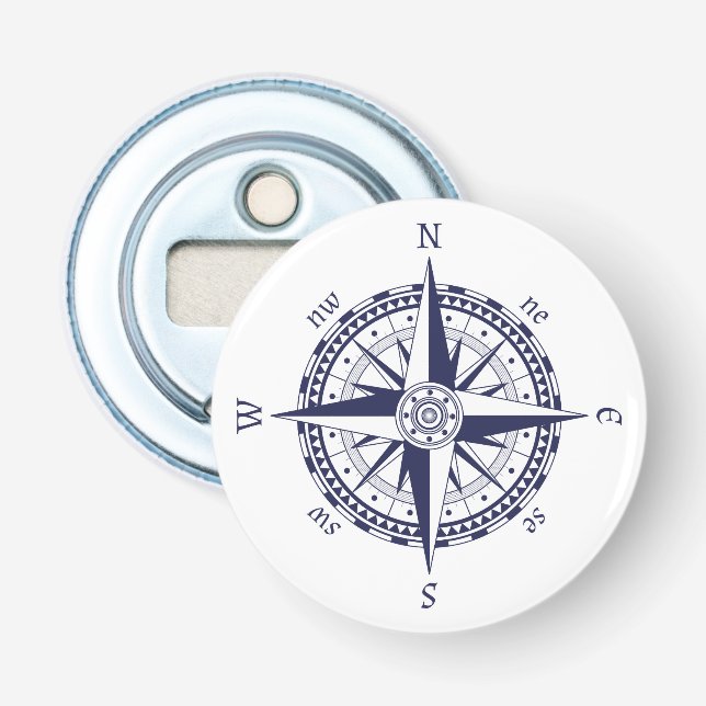Kompass-Rose Flaschenöffner (Vorderseite)