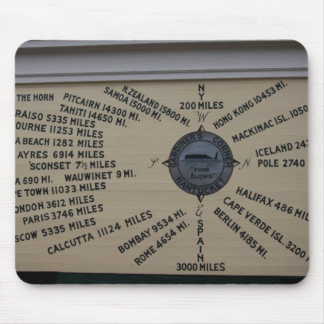 Kompass-Rose Mousepad (Vorne)