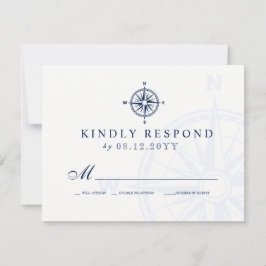 Kompass-Rose | Nautical Wedding RSVP