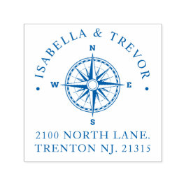 Kompass-Rose | RÜCKSENDEADRESSE Permastempel