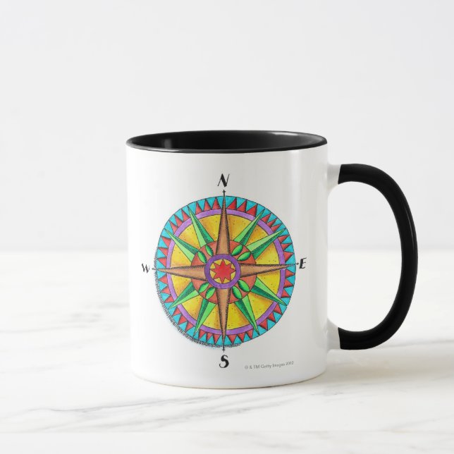 Kompass-Rose Tasse (Rechts)