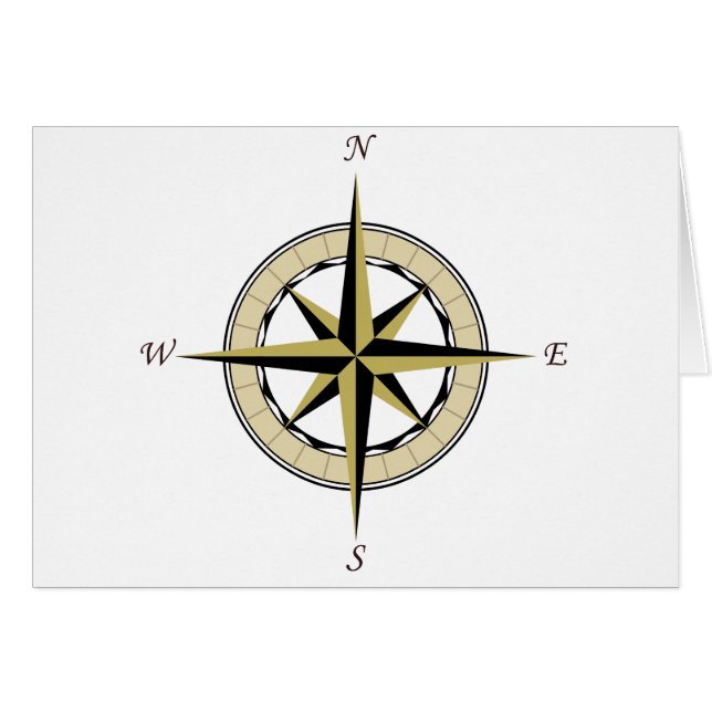 Kompass-Rosen-Kunst (Vorderseite (Horizontal))