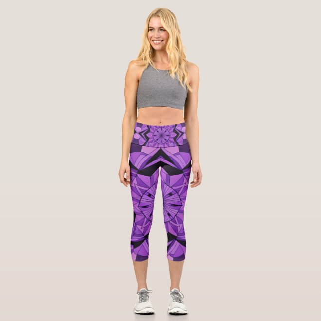 Kompass-Stern Capri Leggings (Vorderseite)