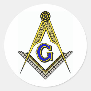 Kompass und Platz Runder Aufkleber