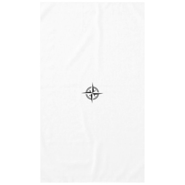 Kompass Weiße Tischdecke (Vorderseite)