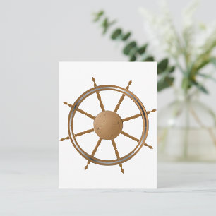 Kompassdesign für Vintage Schiffsmaschinen Einladung
