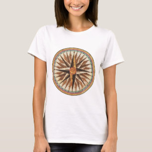 Kompassnavigator des Vintagen Schiffes T-Shirt
