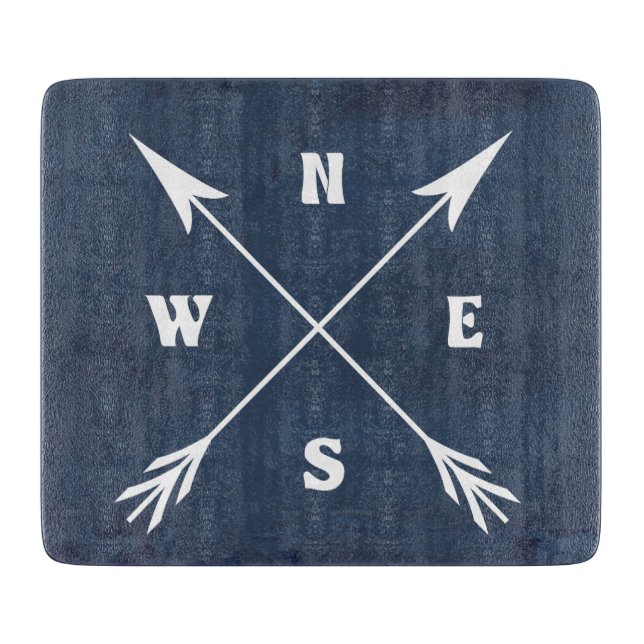 Kompasspfeile Schneidebrett (Vorderseite)