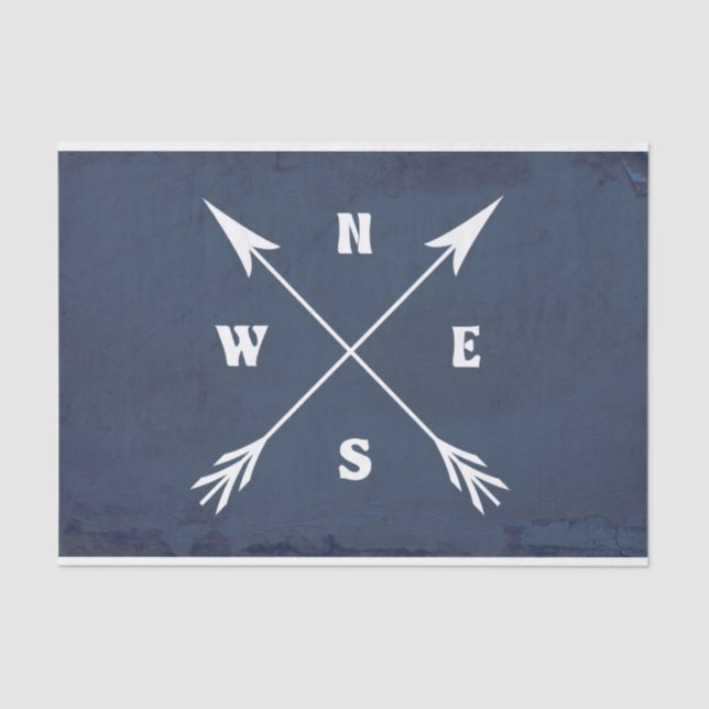 Kompasspfeile Seidenpapier (Vorderseite)