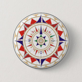 Kompassrose Button