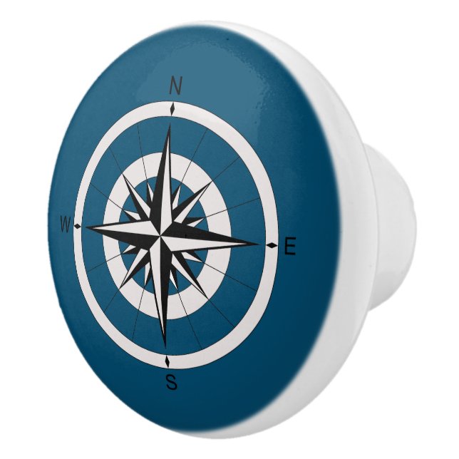 Kompassrose Keramikknauf (Rechts)