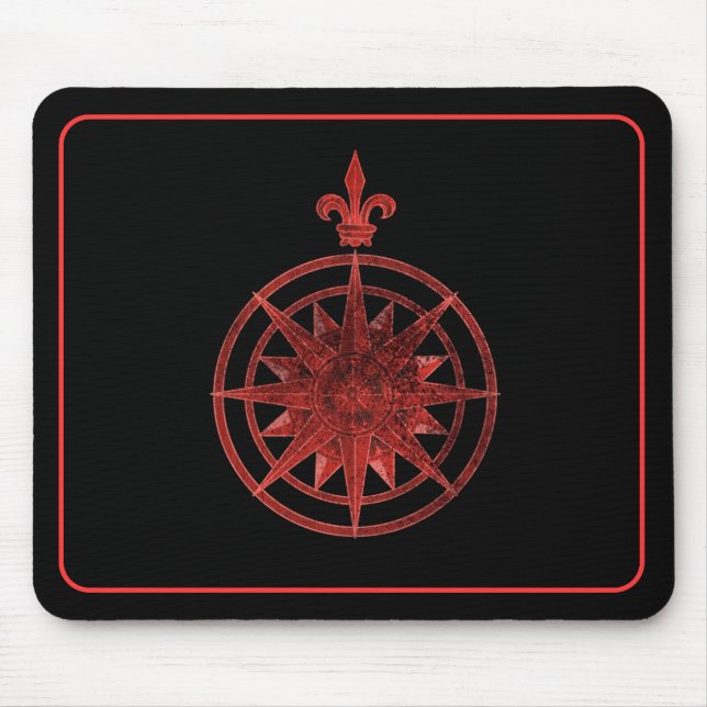 Kompassrose Mousepad (Vorne)