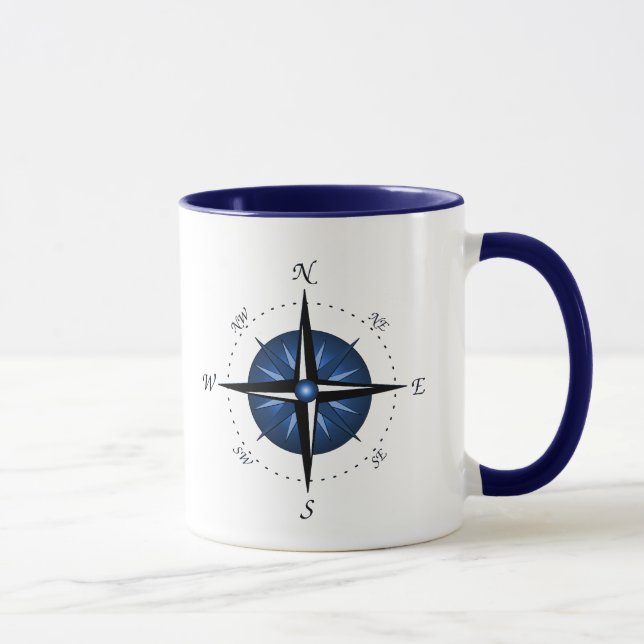 Kompassrose Tasse (Rechts)
