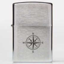 Kompassrose-Zippo-Feuerzeug | Nautisches Abenteuer