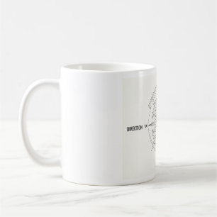 Kompassrose zur Richtungsfindung Kaffeetasse