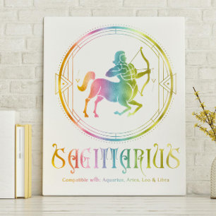 Kompatibilität mit Sagittarius Leinwanddruck