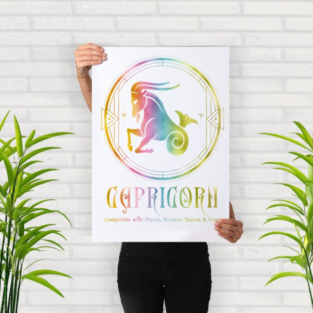 Kompatibilitätsdesign für Zodiac Capricorn Poster (Von Creator hochgeladen)