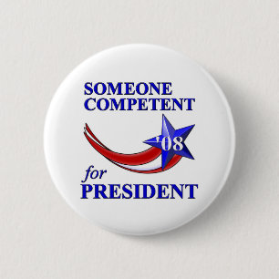 Kompetenter Präsident Button