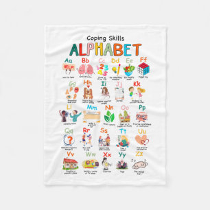 Kompetenz Abc Alphabet Mental Health Awareness Cou Fleecedecke