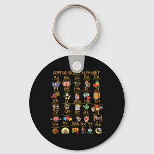 Kompetenzmanagement Alphabet Mental Health Awarene Schlüsselanhänger