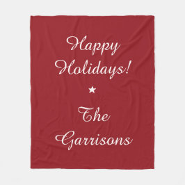 Komplett anpassbare Holidays Fleece-Decken Fleecedecke