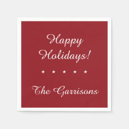 Komplett anpassbare Holidays Papierservietten