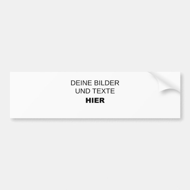 Komplett selbst gestalten autoaufkleber (Vorne)