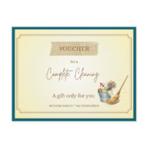 'Komplette Reinigung' Lustiger Geschenkgutschein