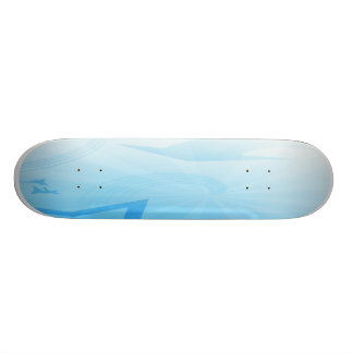 Komplettes Skateboard des blauen Eises