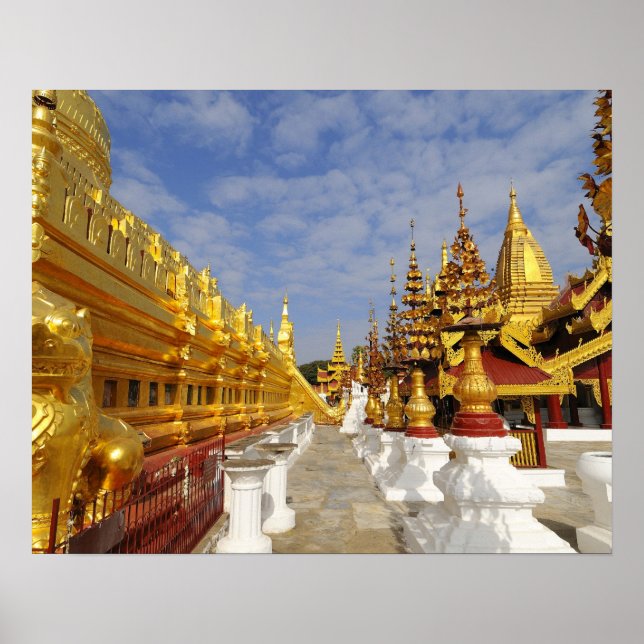 Komplex Shwezigon Pagoda in Bagan (Pagan), Poster (Vorne)