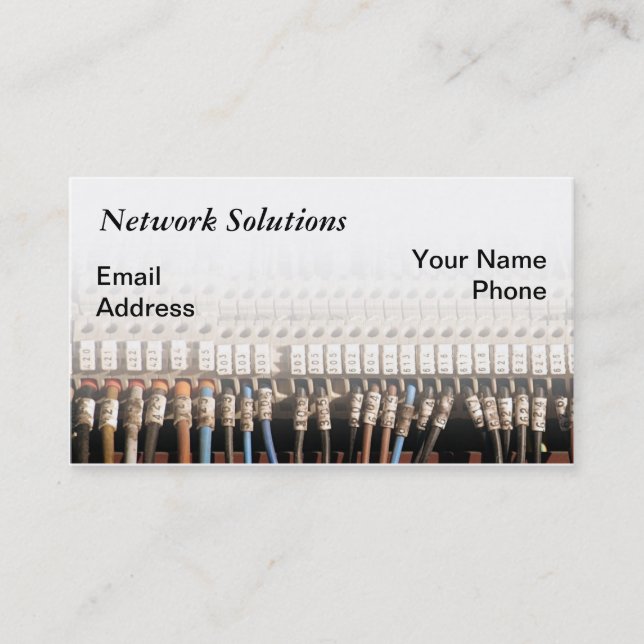 Komplexe Computernetz-Draht-Verbindung Visitenkarte (Vorderseite)