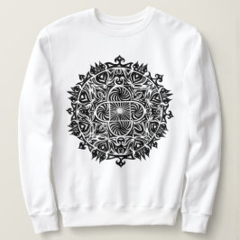 Komplexe Hypnotische Mandala-Kunst Sweatshirt