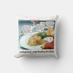 Komplexe Kohlenhydrate Lustige Philosophie Foodie Kissen