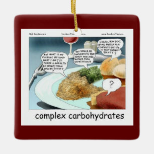 Komplexe Kohlenhydrate Philosophie Foodie Comic  Keramikornament