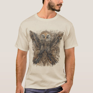 Komplexe Kunstwerke mit zwei Adlern und Ornamenten T-Shirt